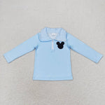 BT0708 Cartoon Mouse Boy Zipper Pullover