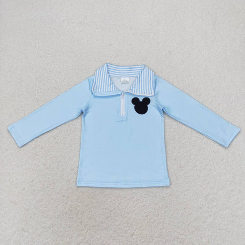 BT0708 Cartoon Mouse Boy Zipper Pullover