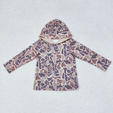 BT0739 Hunting Camo Hoodie Kids Pullover Top