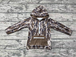 BT0753 Hunting Camo Zip Hoodie Kids Pullover Top