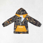 BT0755 Hunting Camo Zip Hoodie Kids Pullover Top