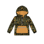 BT0755 Hunting Camo Zip Hoodie Kids Pullover Top