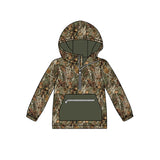 BT0756 Hunting Camo Zip Hoodie Kids Pullover Top