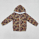 BT0762 Mallard Camo Boy Zip Hoodie Kids Coat Top