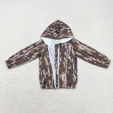 BT0795 Hunting Camo Boy Zip Hoodie Kids Coat Top