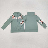 BT0796 Hunting Mallard Dog Kids Boys Zip Pullover