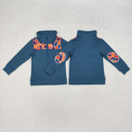 BT0798 Hunting Camo Orange Kids Boys Zip Pullover