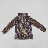 BT0811 Hunting Camo Kids Boys Zip Pullover