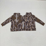 BT0811 Hunting Camo Kids Boys Zip Pullover