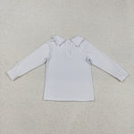 BT0820 White Cotton Cute Kids Boys Shirt Top