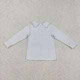 BT0820 White Cotton Cute Kids Boys Shirt Top