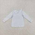 BT0820 White Cotton Cute Kids Boys Shirt Top