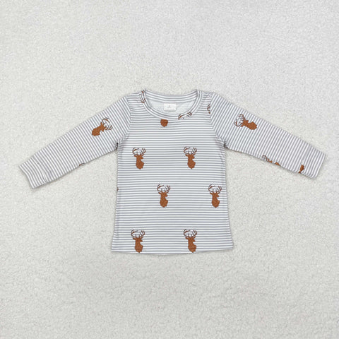 BT0854 Hunting Elk Kids Boy Shirt Top