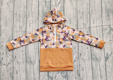 Preorder Samples BT0912 Hunting Camo Kids Hoodie Zipper Pullover