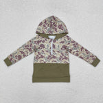 BT0913 Hunting Camo Hoodie Kids Boy Zip Pullover