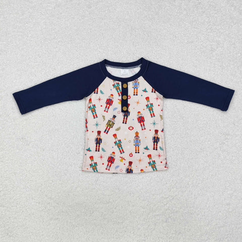 BT0915 Christmas Soldier Kids Boy Shirt Top