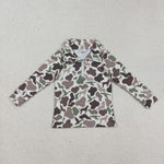 BT0955 Hunting Mallard Dog Camo Kids Zip Pullover