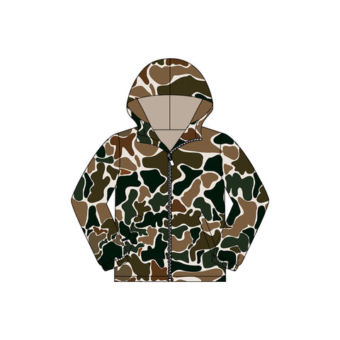 Preorder 12.07 MOQ 5 pcs BT1034 Hunting Camo Hoodie Kids Coat
