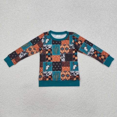 BT1060 Western Cactus Kids Boy Shirt Top