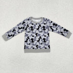 BT1061 Hunting Camo Grey Kids Boy Shirt Top