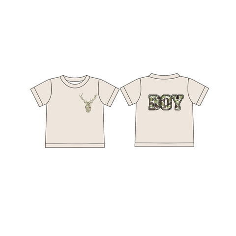 Preorder 01.11 BT1138 Hunting Camo Elk Boy Kids Boy Shirt Top