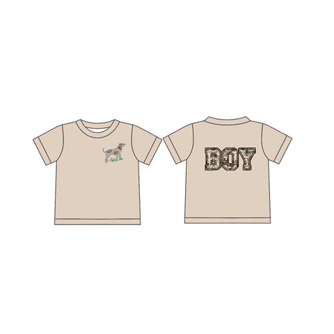 Preorder 01.11 BT1139 Hunting Camo Dog Boy Kids Boy Shirt Top