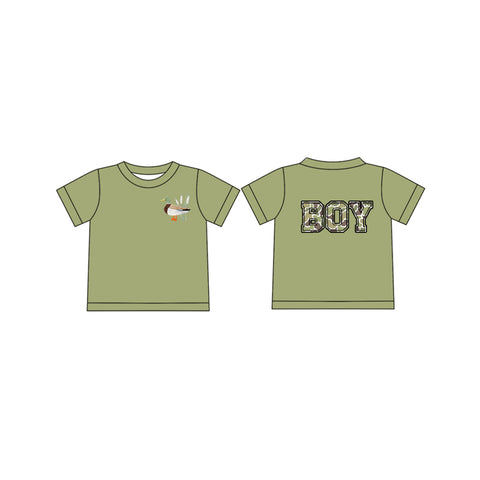 Preorder 01.11 BT1142 Hunting Camo Mallard Ducks Boy Kids Boy Shirt Top