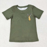 BT1148 Hunting Elk Camo Kids Boy Shirt Top