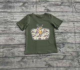 Preorder BT1148 Hunting Elk Camo Kids Boy Shirt Top