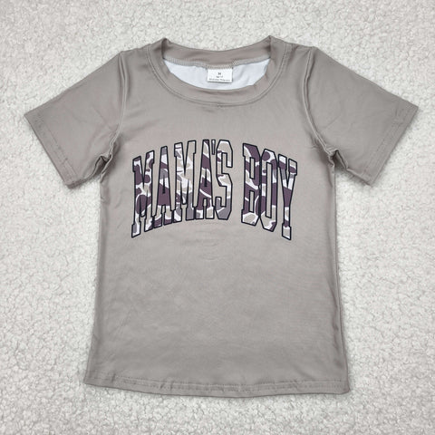 BT1186 MAMA'S BOY Camo Kids Boys Shirt Top