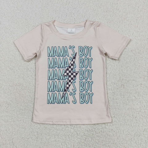 BT1229 MAMA'S BOY Lightning Kids Boys Shirt Top