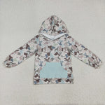 BT1268 Hunting Mallard Ducks Camo Dog Hoodie Kids Pullover