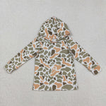BT1313 Hunting Camo Green Hoodie Kids Boys Pullover