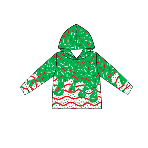 Preorder MOQ 5 pcs BT1316 Ice Cream Drip Sprinkles Green Hoodie Kids Boys Pullover