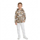 BT1328 Christmas Forest Santa Hoodie Kids Coat