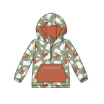 Preorder 09.25 BT1341 Christmas Santa Milk Cookie Hoodie Kids Boys Pullover