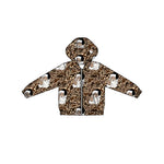 Preorder 09.25 BT1344 Christmas Santa Camo Kids Boys Zipper Coat