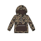 Preorder Samples BT1348 Hunting Camo Elk Kids Hoodie Zipper Pullover