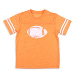 Preorder 10.10 MOQ 5 pcs BT1379 Game Day Football Orange Kids Boys Shirt Top