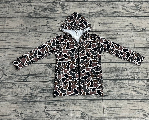 Preorder Samples BT1382 Hunting Camo Kids Hoodie Zipper Coat
