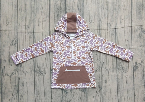 Preorder Samples BT1384 Hunting Camo Kids Hoodie Zipper Pullover
