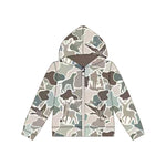 Preorder Samples BT1390 Hunting Camo Bows Hoodie Kids Boys Zipper Coat (12-18M to 7-8T)