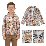 BT1397 Hunting Elk Camo Kids Hoodie Zipper Pullover