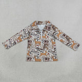 BT1397 Hunting Elk Camo Kids Hoodie Zipper Pullover