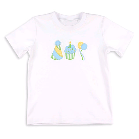 Preorder 10.23 MOQ 5 pcs BT1398 Happy Birthday Cake Kids Boys Shirt Top