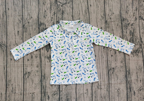 Preorder Samples BT1405 Golf Cart Kids Boys Polo Shirt Top