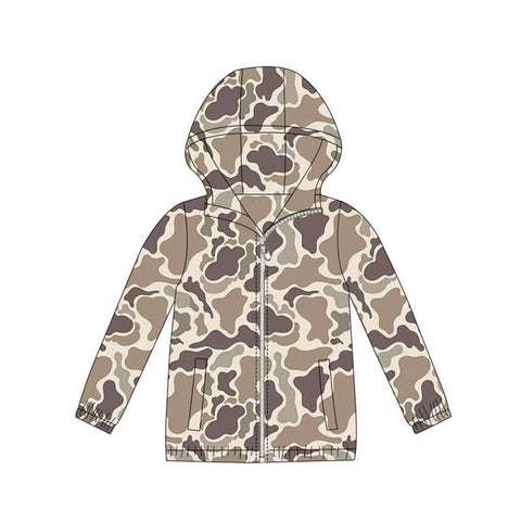 Preorder 11.17 MOQ 5 pcs BT1413 Hunting Camo Hoodie Kids Boys Coat