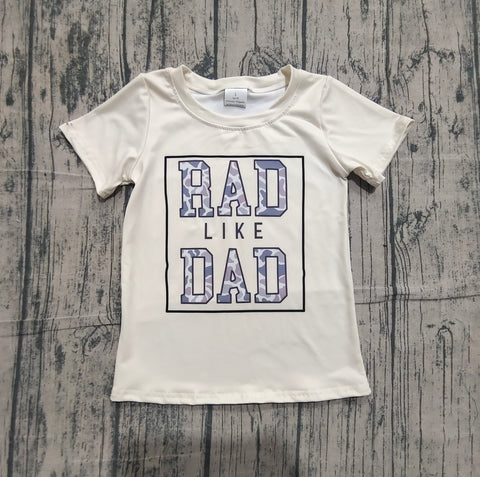 Preorder Samples BT1416 RAD Like DAD Camo Kids Boys Shirt Top