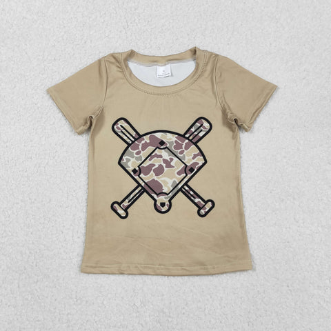 BT1418 Baseball Camo Kids Boys Shirt Top