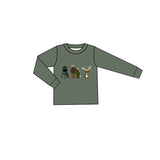 Preorder Samples BLP1352 Embroidery Hunting Elk Camo Boys Set